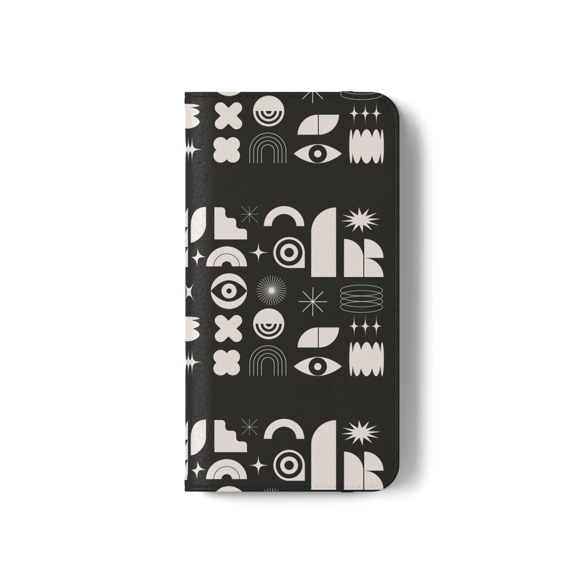 Stylish Flip Cases with Abstract Design - Versatile Phone Wallet for Everyday Use