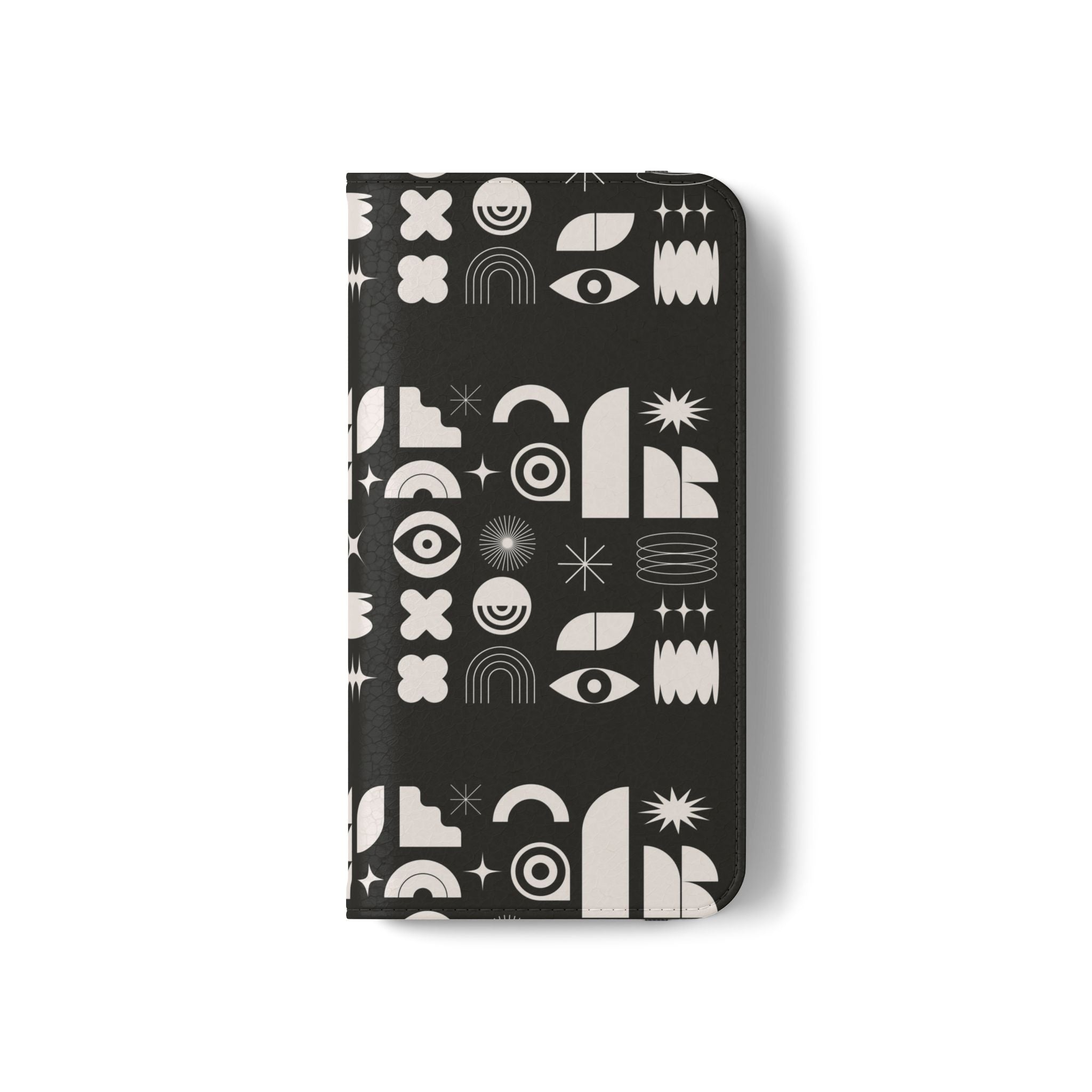 Stylish Flip Cases with Abstract Design - Versatile Phone Wallet for Everyday Use