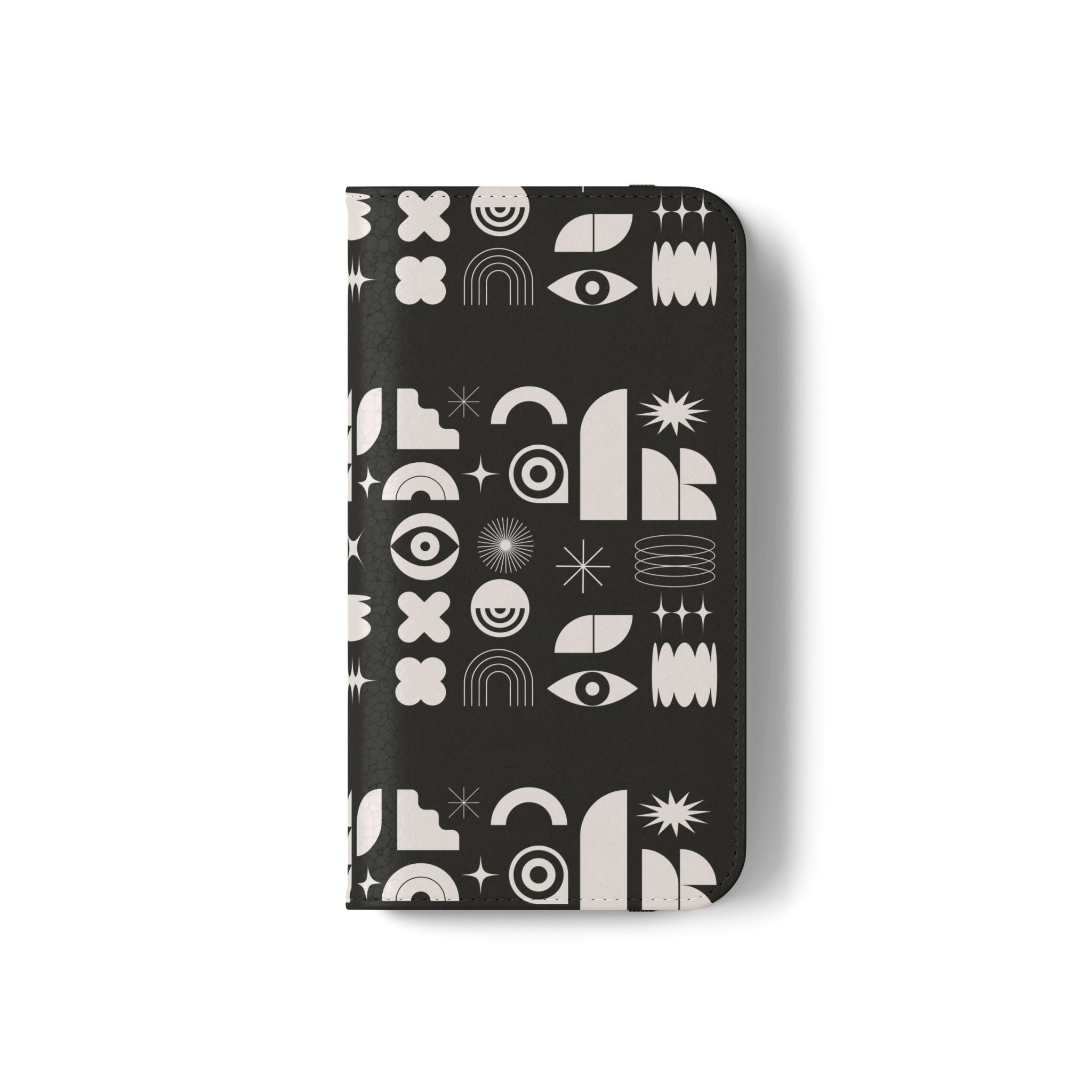 Stylish Flip Cases with Abstract Design - Versatile Phone Wallet for Everyday Use