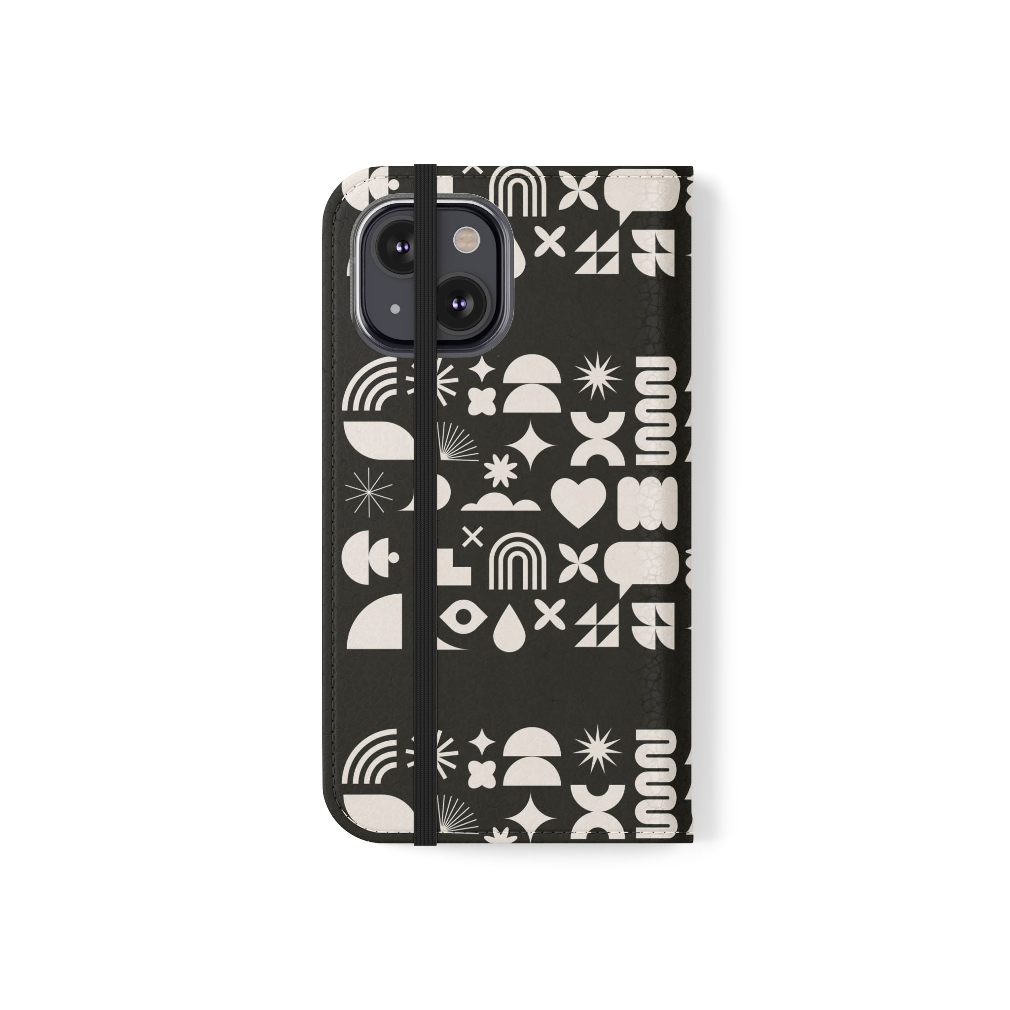 Stylish Flip Cases with Abstract Design - Versatile Phone Wallet for Everyday Use