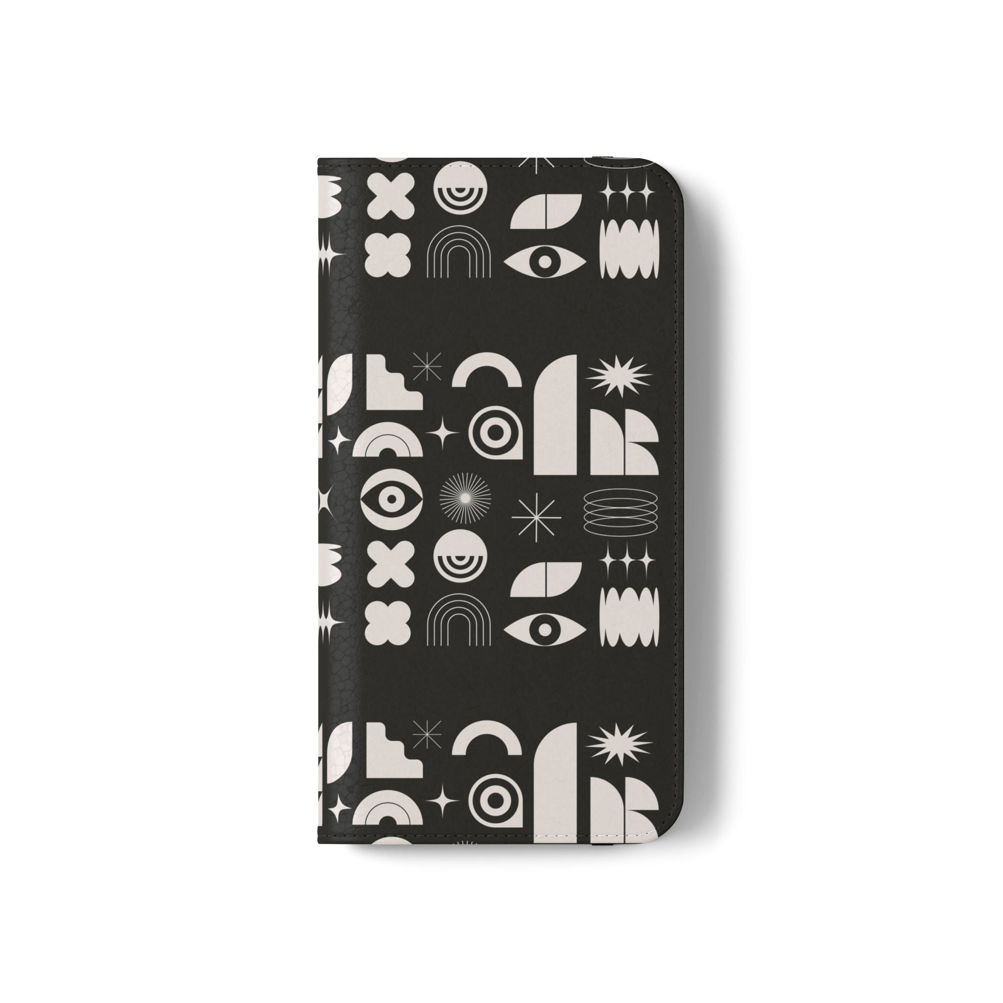 Stylish Flip Cases with Abstract Design - Versatile Phone Wallet for Everyday Use