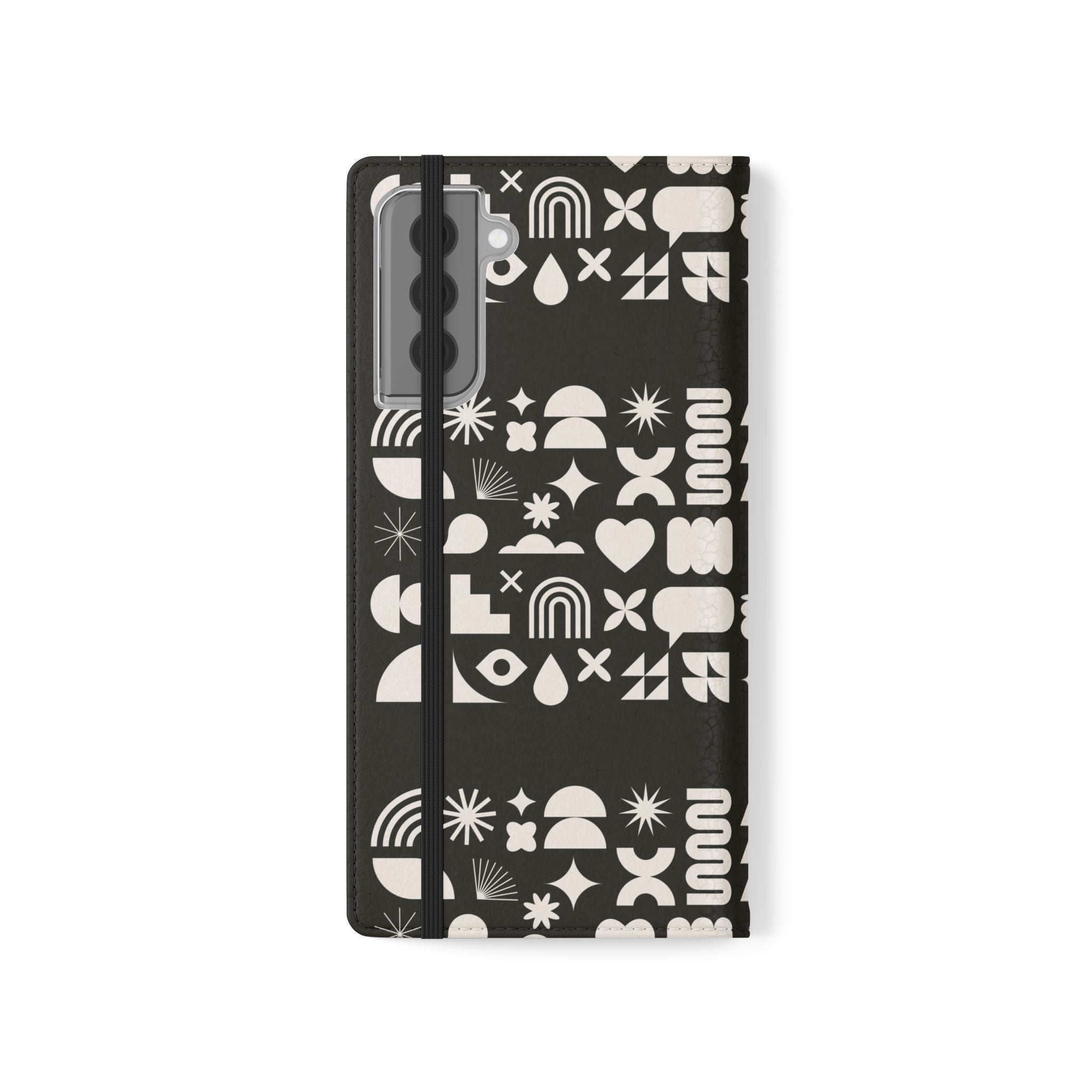 Stylish Flip Cases with Abstract Design - Versatile Phone Wallet for Everyday Use
