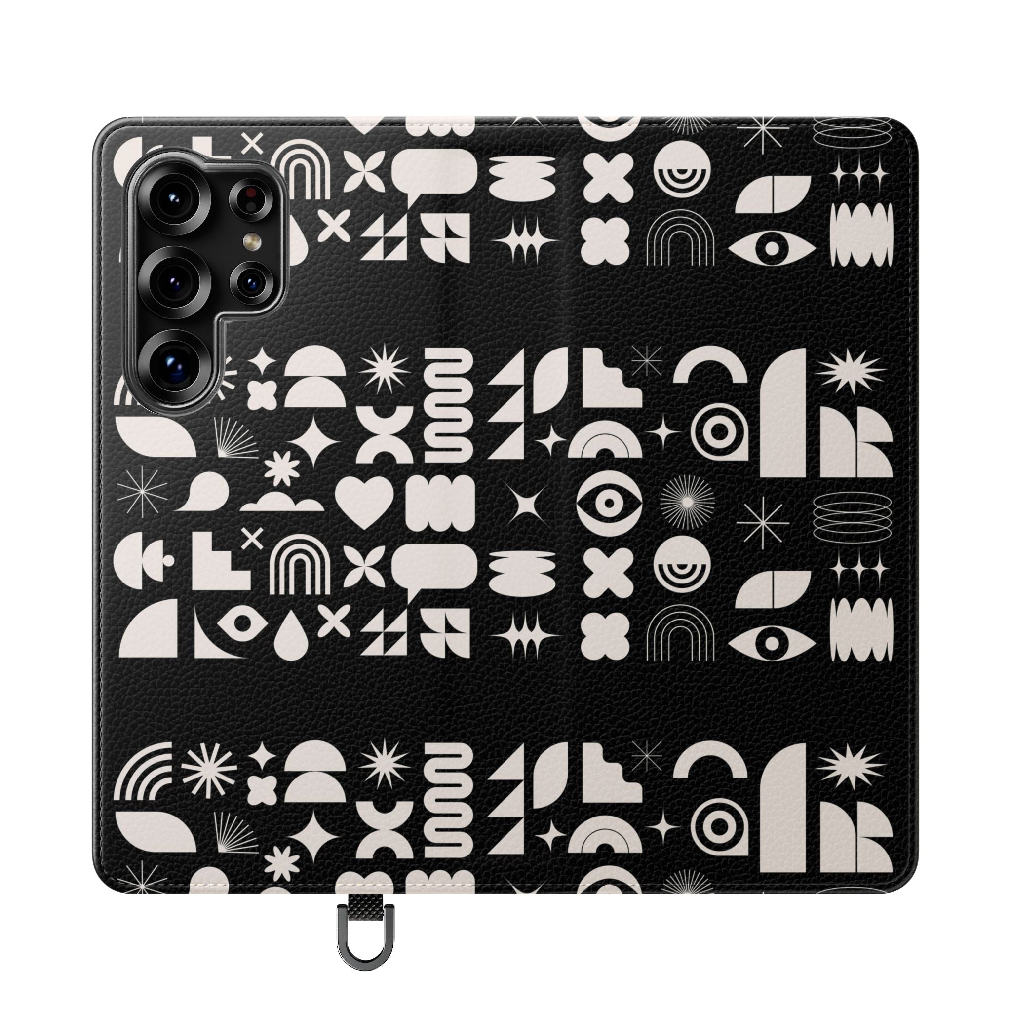 Stylish Flip Cases with Abstract Design - Versatile Phone Wallet for Everyday Use