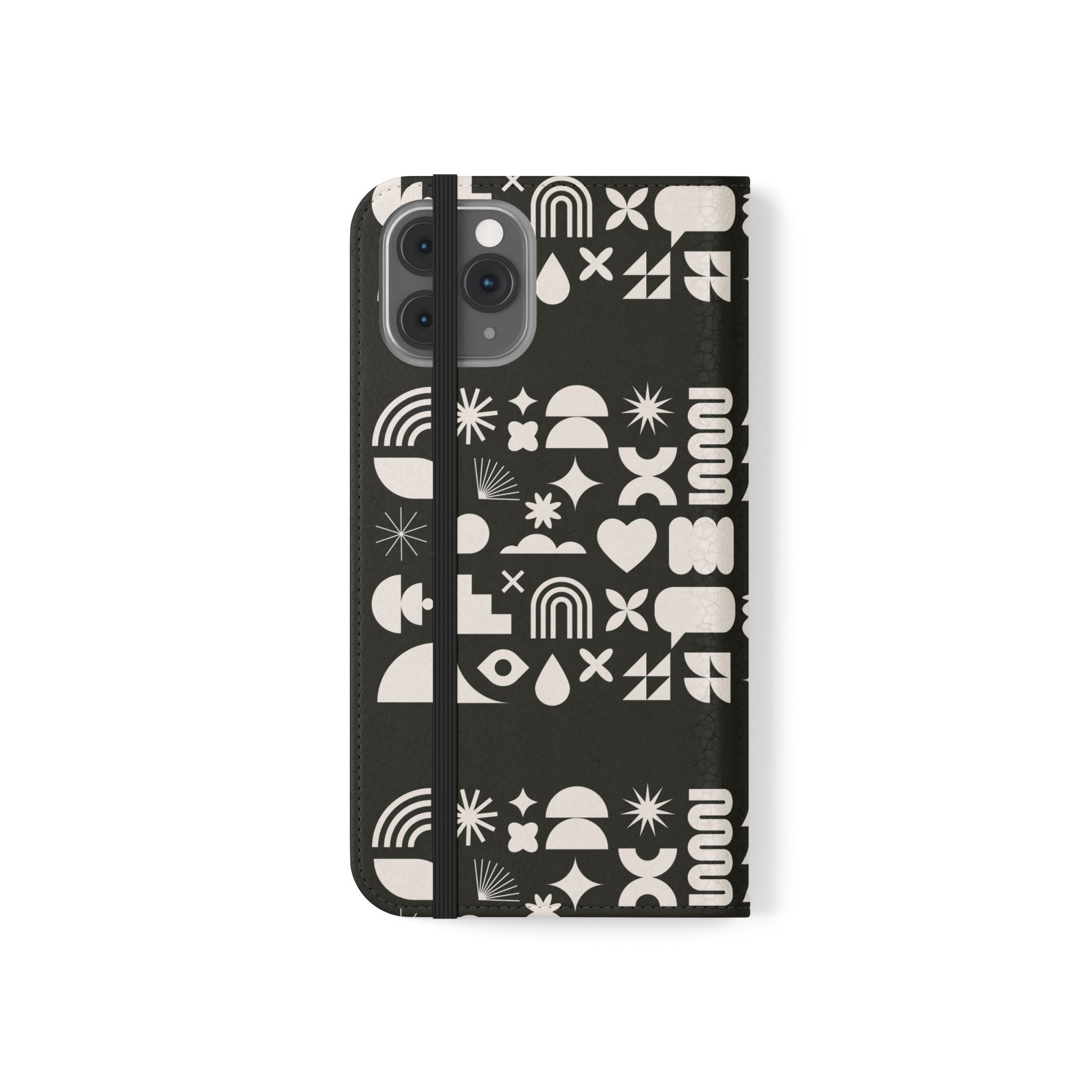 Stylish Flip Cases with Abstract Design - Versatile Phone Wallet for Everyday Use