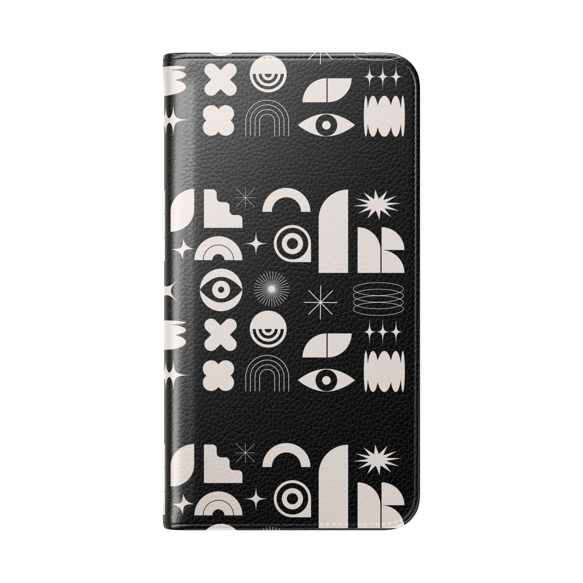 Stylish Flip Cases with Abstract Design - Versatile Phone Wallet for Everyday Use