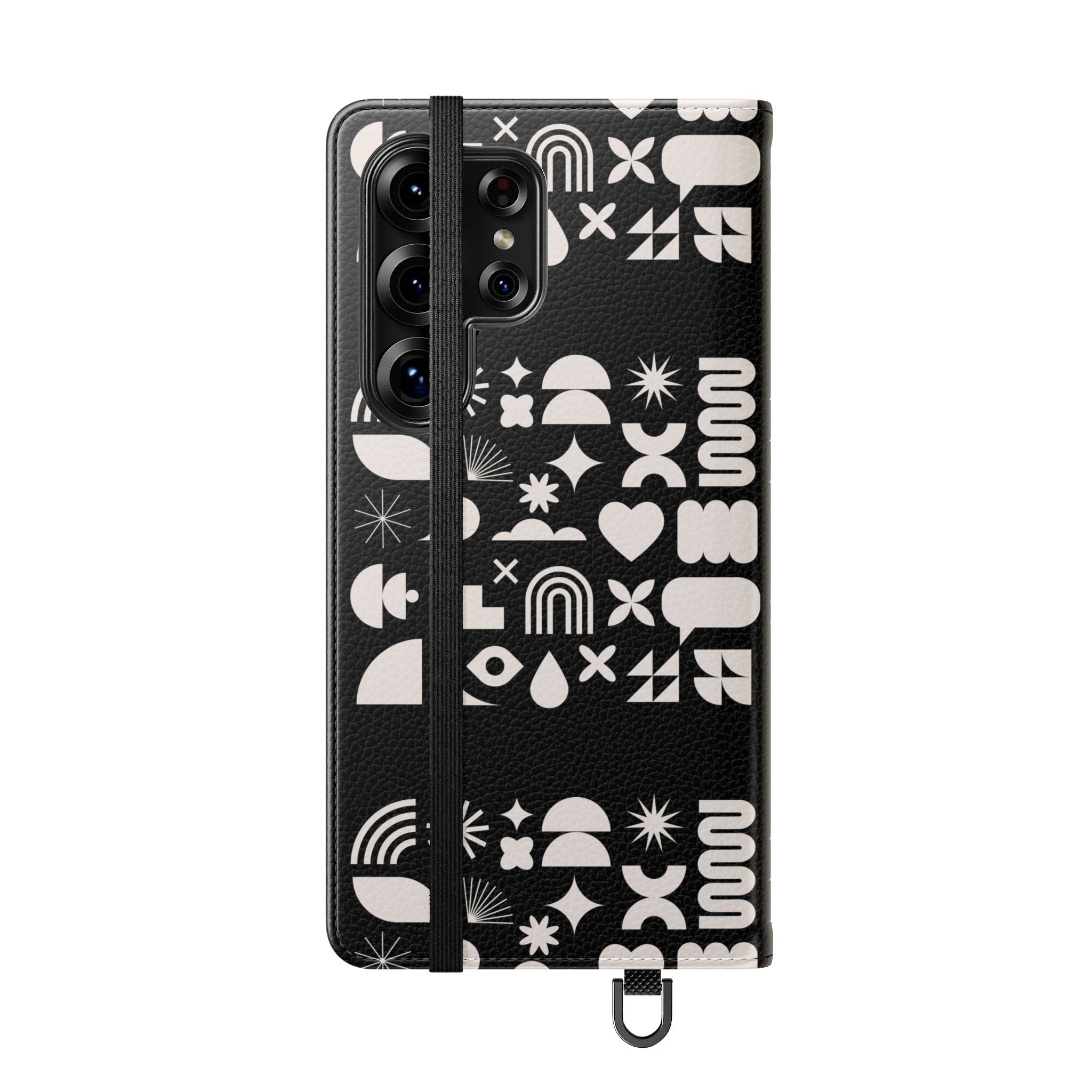 Stylish Flip Cases with Abstract Design - Versatile Phone Wallet for Everyday Use