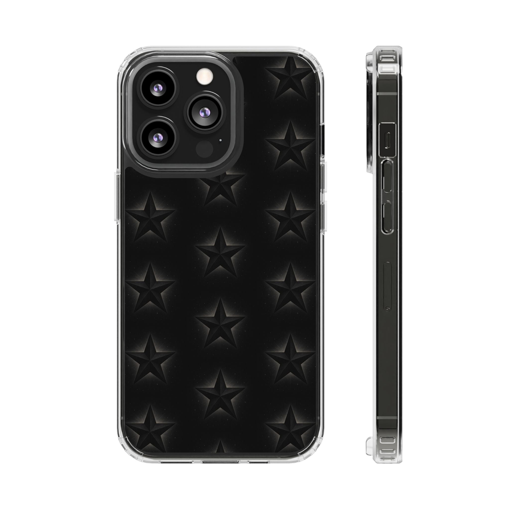 Star Magnetic Impact-Resistant Phone Case with Clear Design