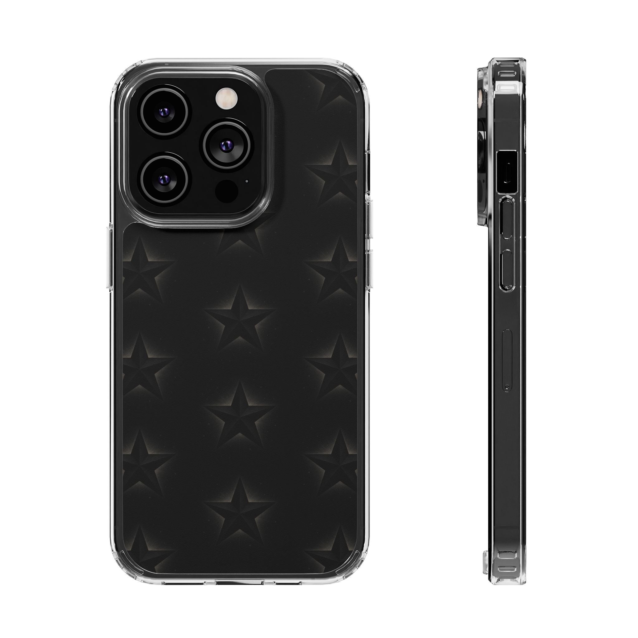 Star Magnetic Impact-Resistant Phone Case with Clear Design