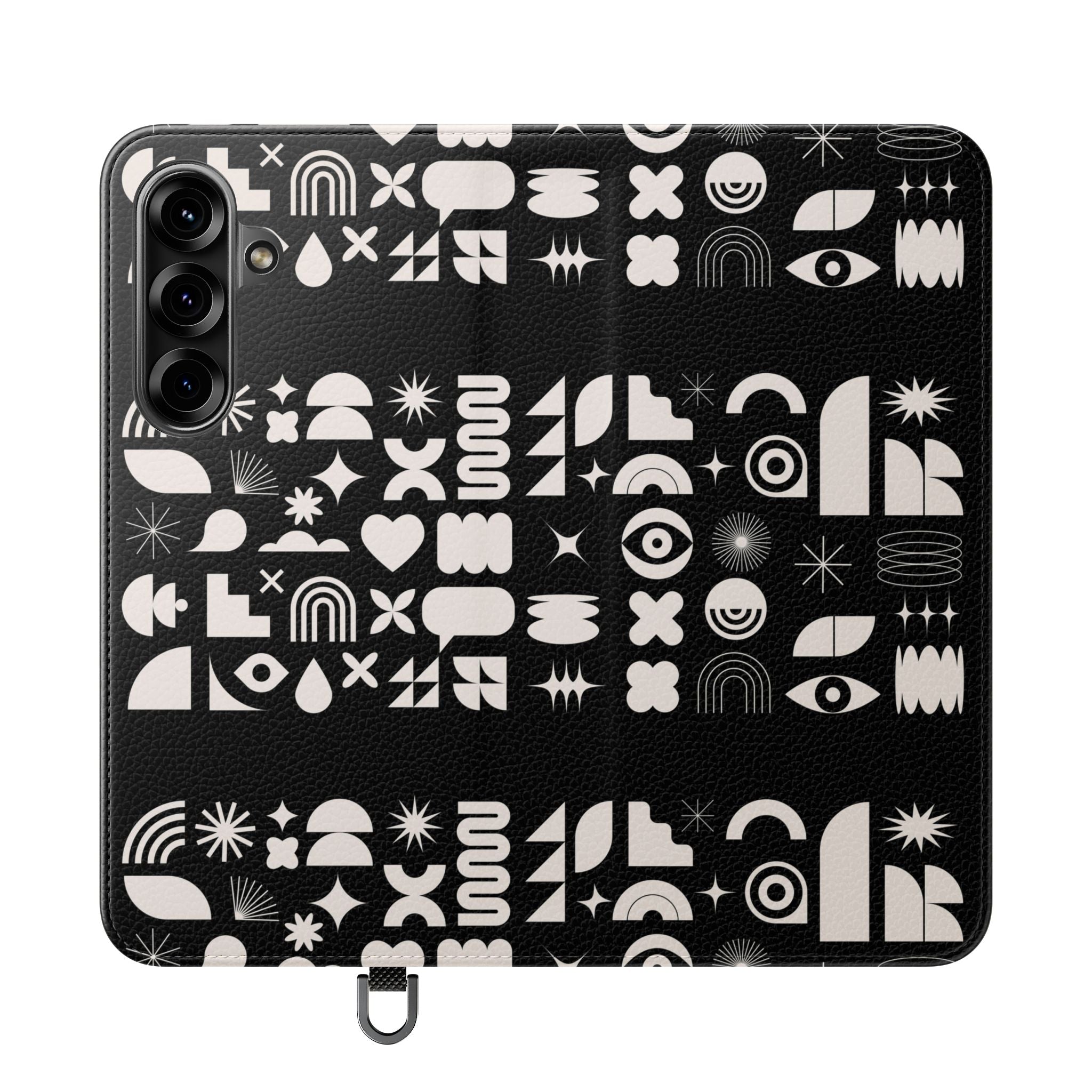 Stylish Flip Cases with Abstract Design - Versatile Phone Wallet for Everyday Use