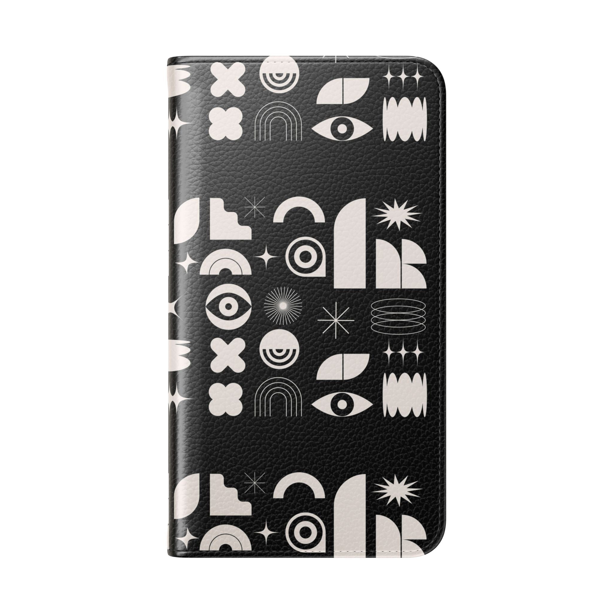 Stylish Flip Cases with Abstract Design - Versatile Phone Wallet for Everyday Use