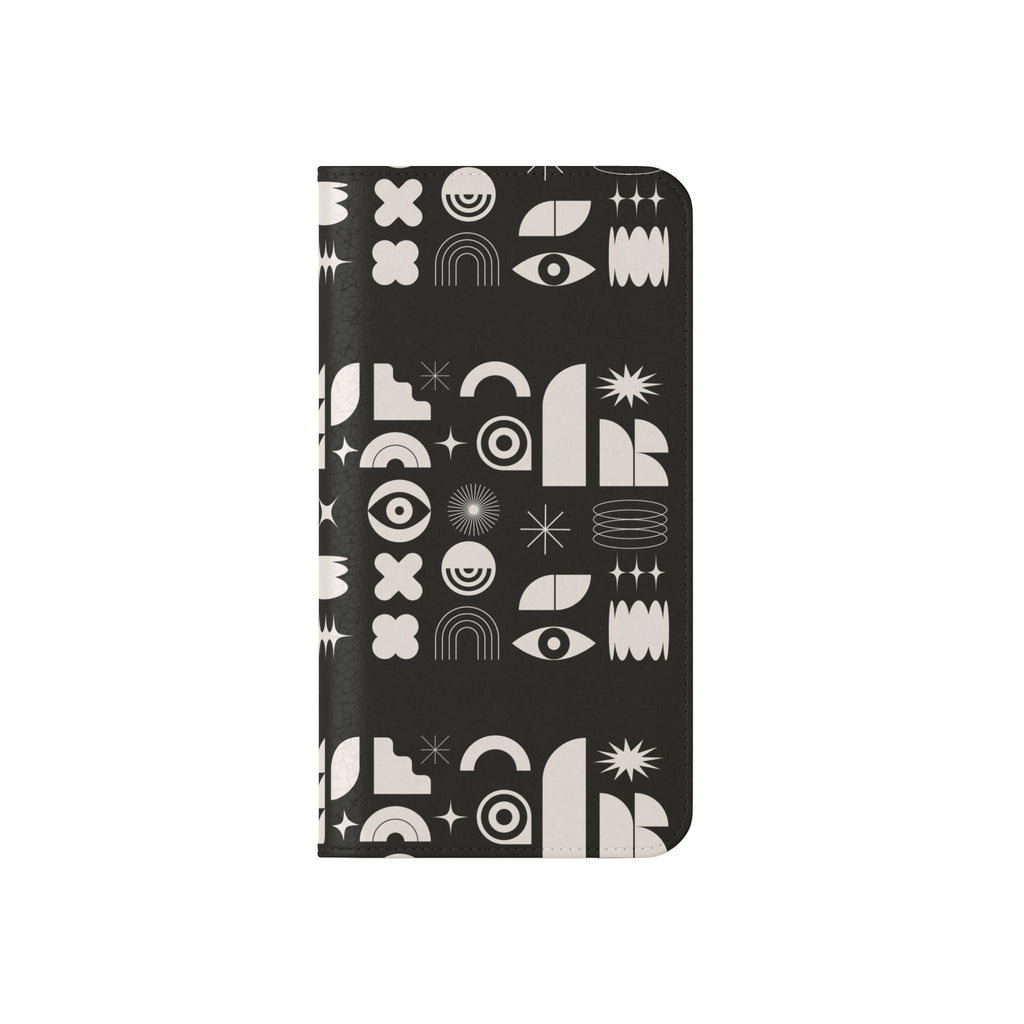 Stylish Flip Cases with Abstract Design - Versatile Phone Wallet for Everyday Use