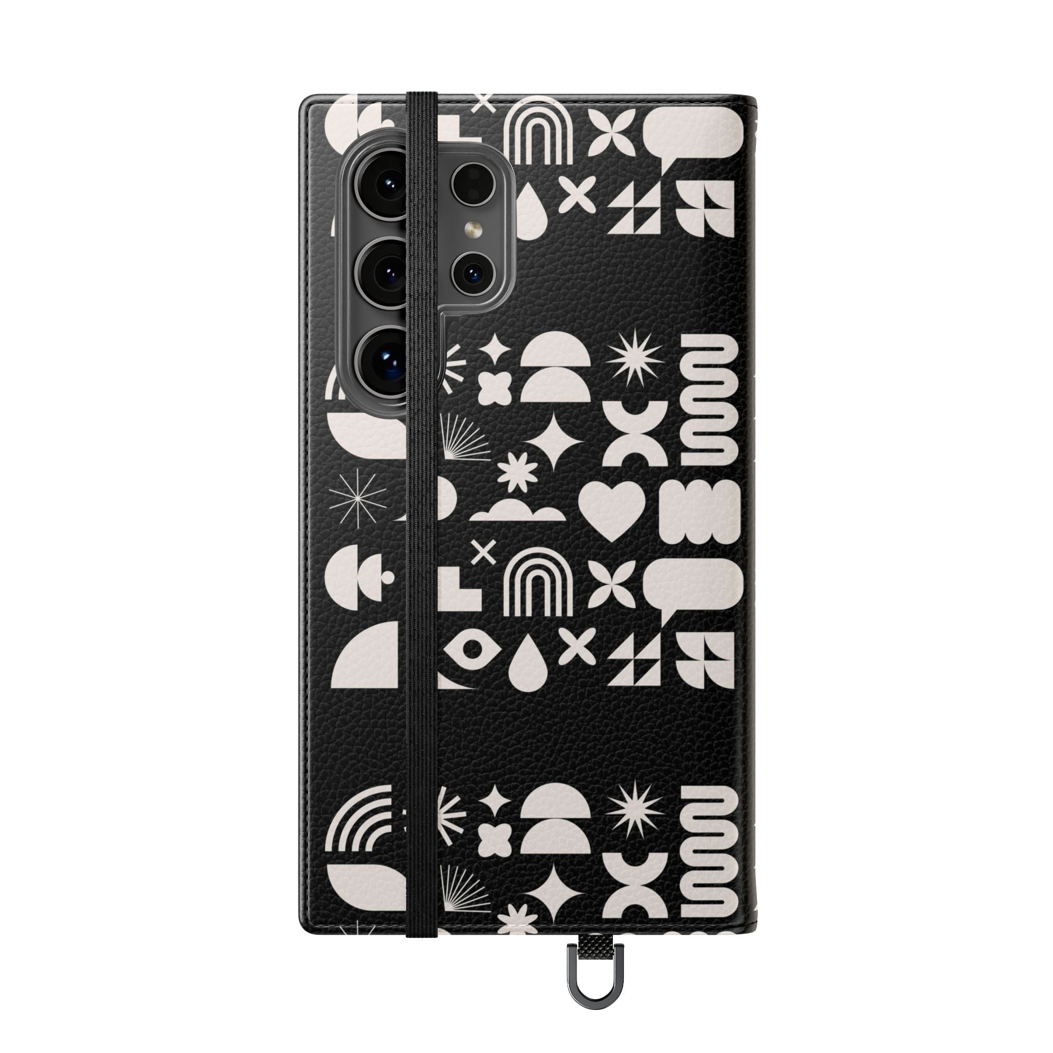 Stylish Flip Cases with Abstract Design - Versatile Phone Wallet for Everyday Use