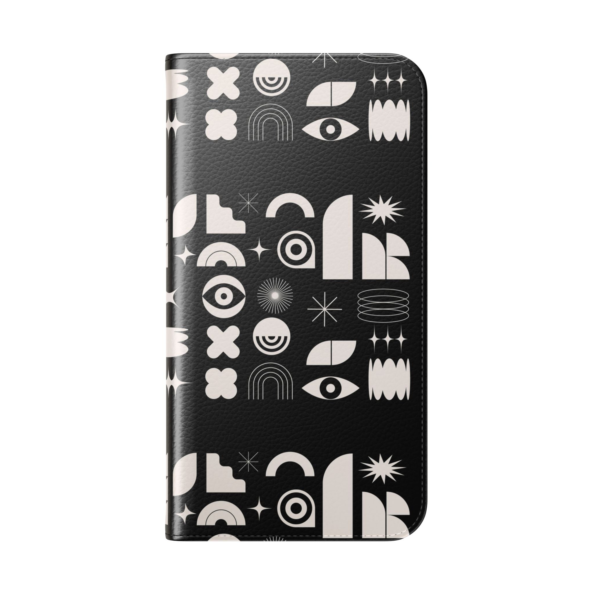 Stylish Flip Cases with Abstract Design - Versatile Phone Wallet for Everyday Use
