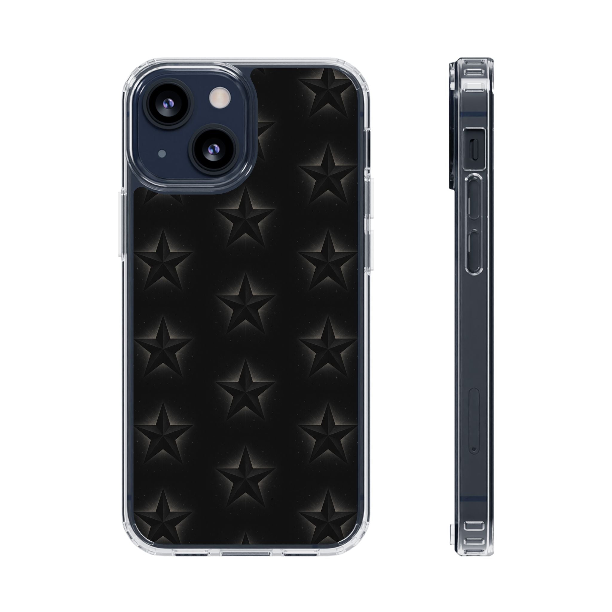 Star Magnetic Impact-Resistant Phone Case with Clear Design