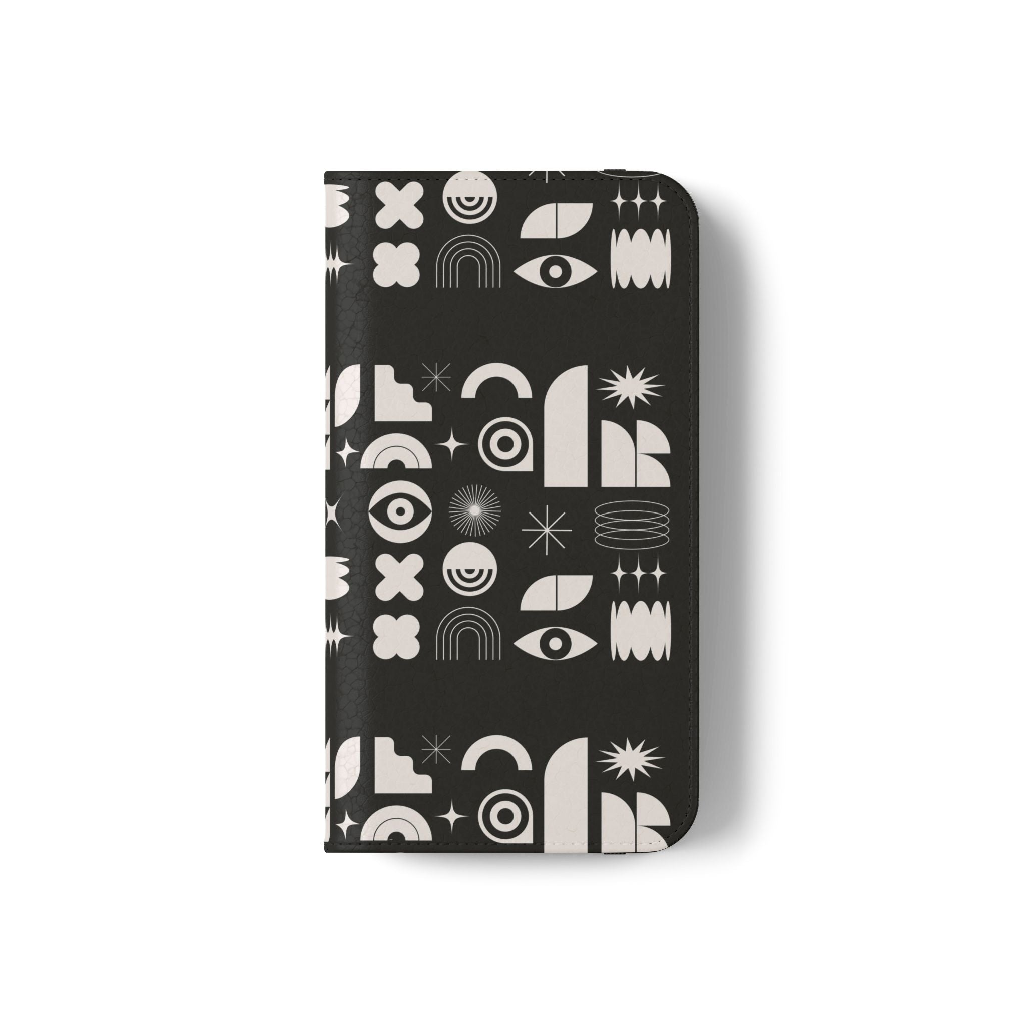 Stylish Flip Cases with Abstract Design - Versatile Phone Wallet for Everyday Use