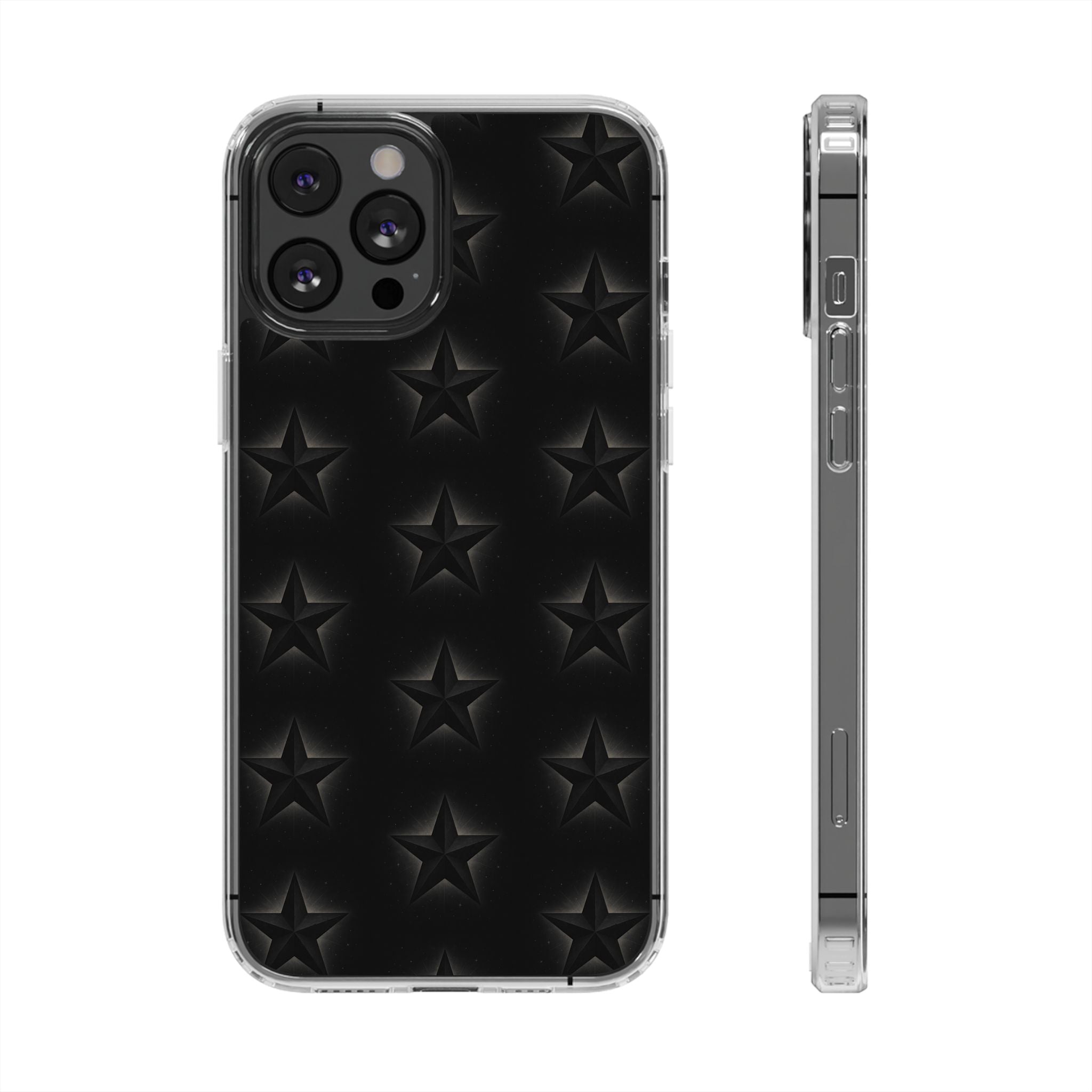 Star Magnetic Impact-Resistant Phone Case with Clear Design