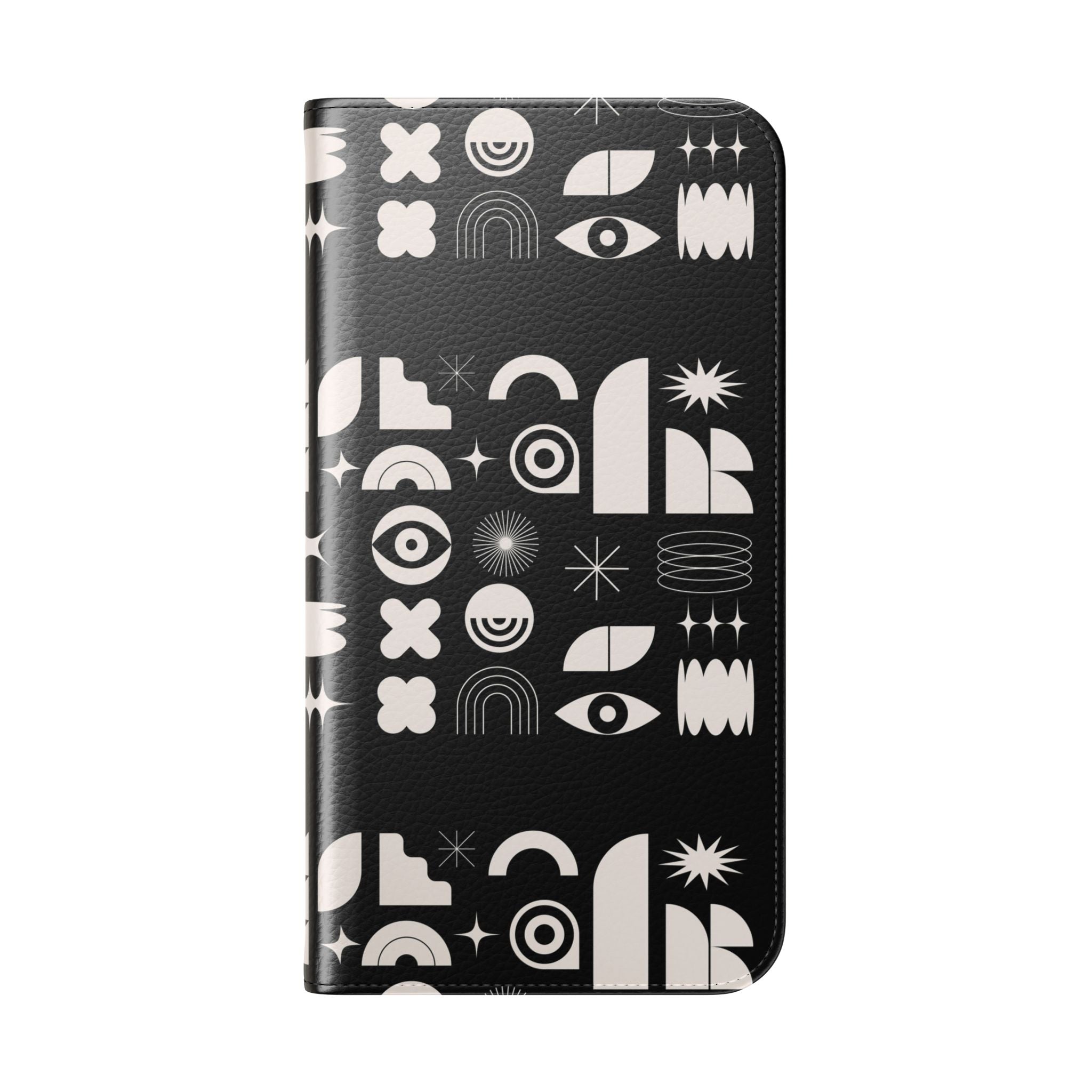 Stylish Flip Cases with Abstract Design - Versatile Phone Wallet for Everyday Use