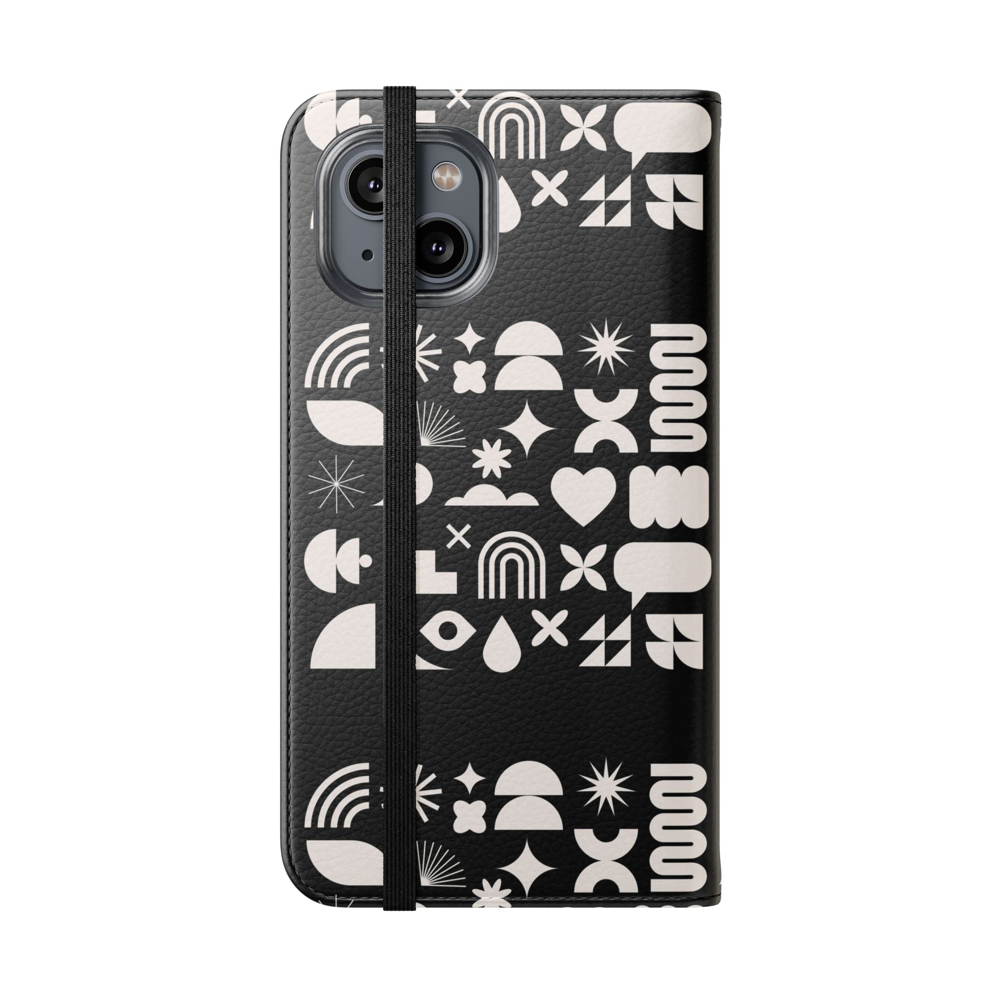 Stylish Flip Cases with Abstract Design - Versatile Phone Wallet for Everyday Use