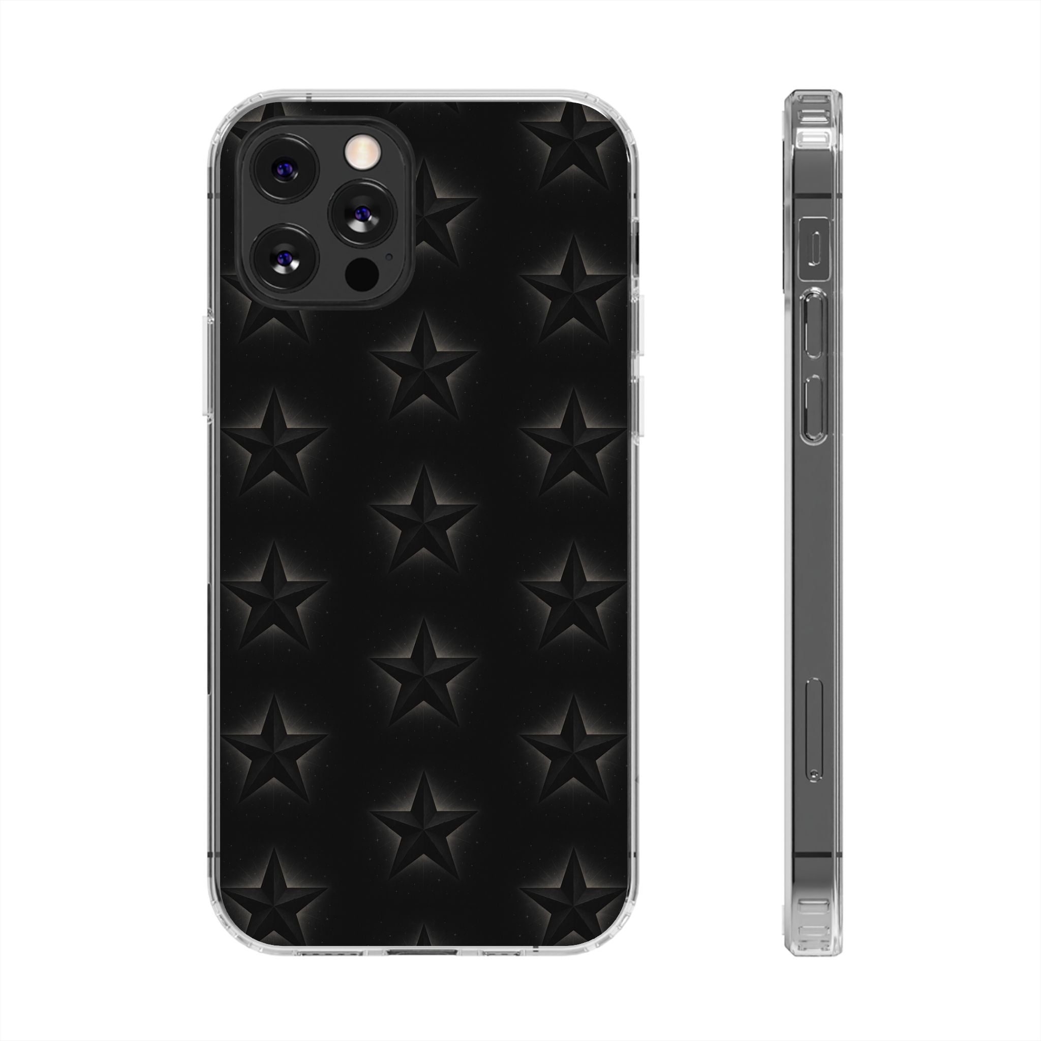 Star Magnetic Impact-Resistant Phone Case with Clear Design