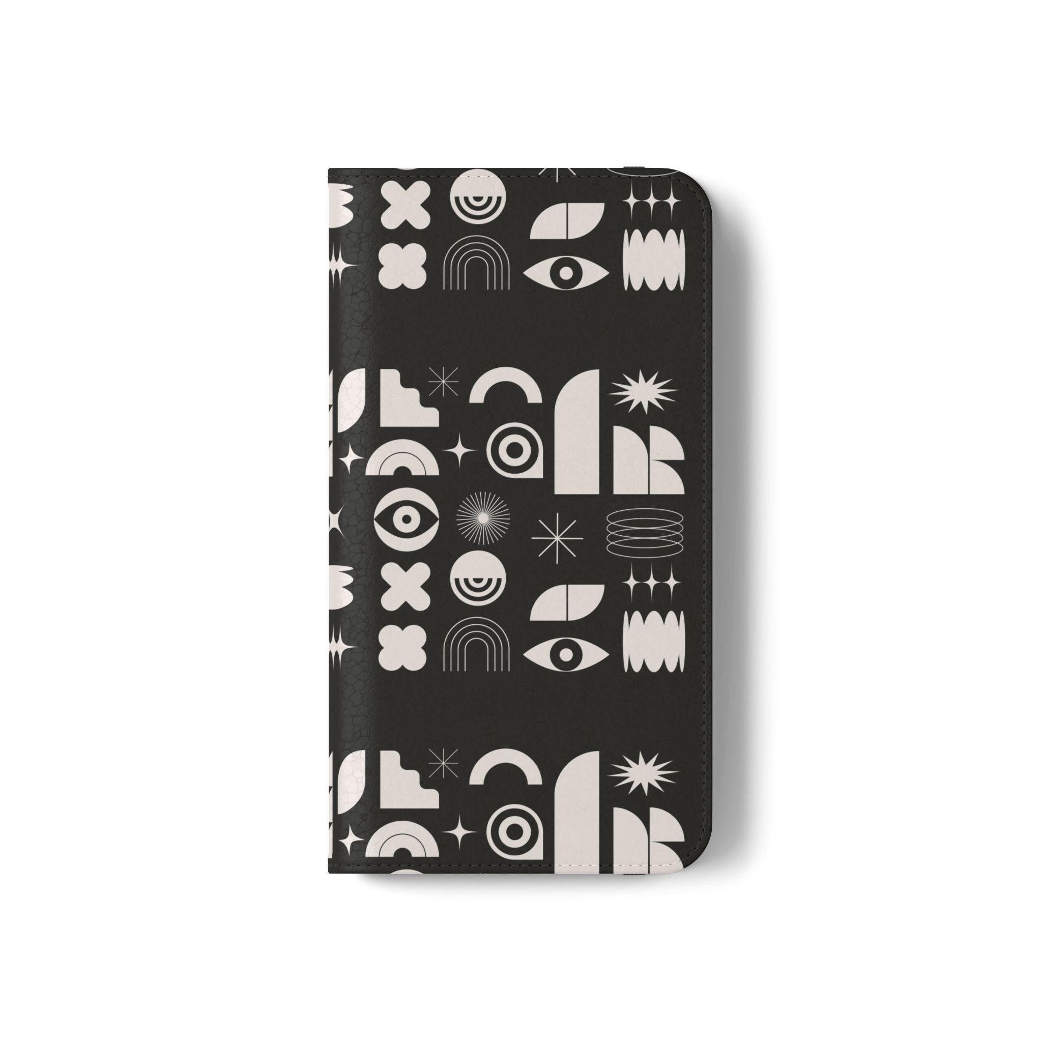 Stylish Flip Cases with Abstract Design - Versatile Phone Wallet for Everyday Use