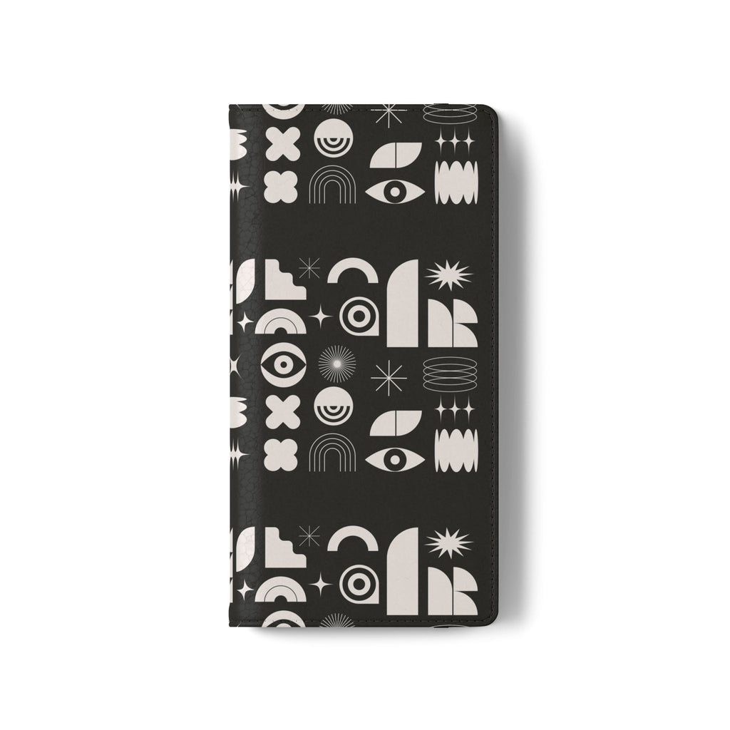 Stylish Flip Cases with Abstract Design - Versatile Phone Wallet for Everyday Use
