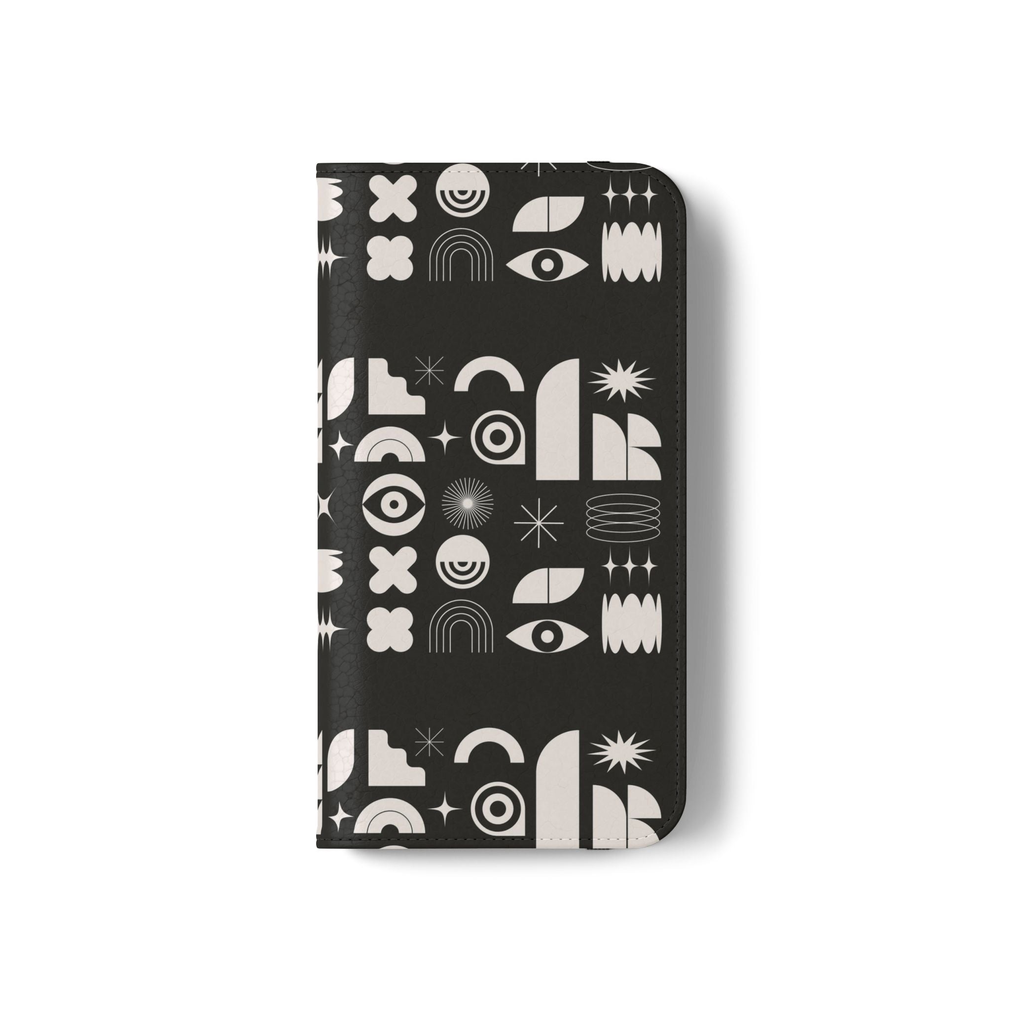 Stylish Flip Cases with Abstract Design - Versatile Phone Wallet for Everyday Use