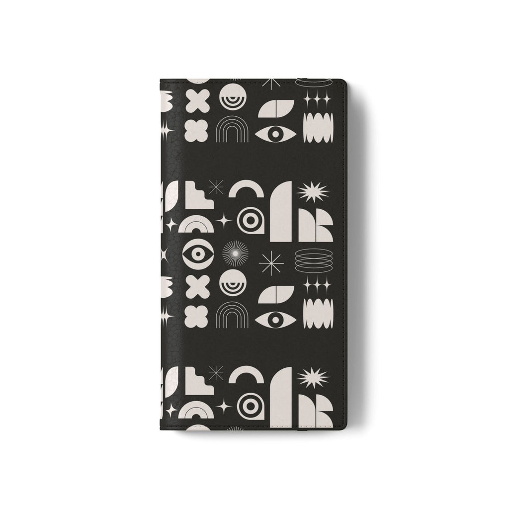 Stylish Flip Cases with Abstract Design - Versatile Phone Wallet for Everyday Use