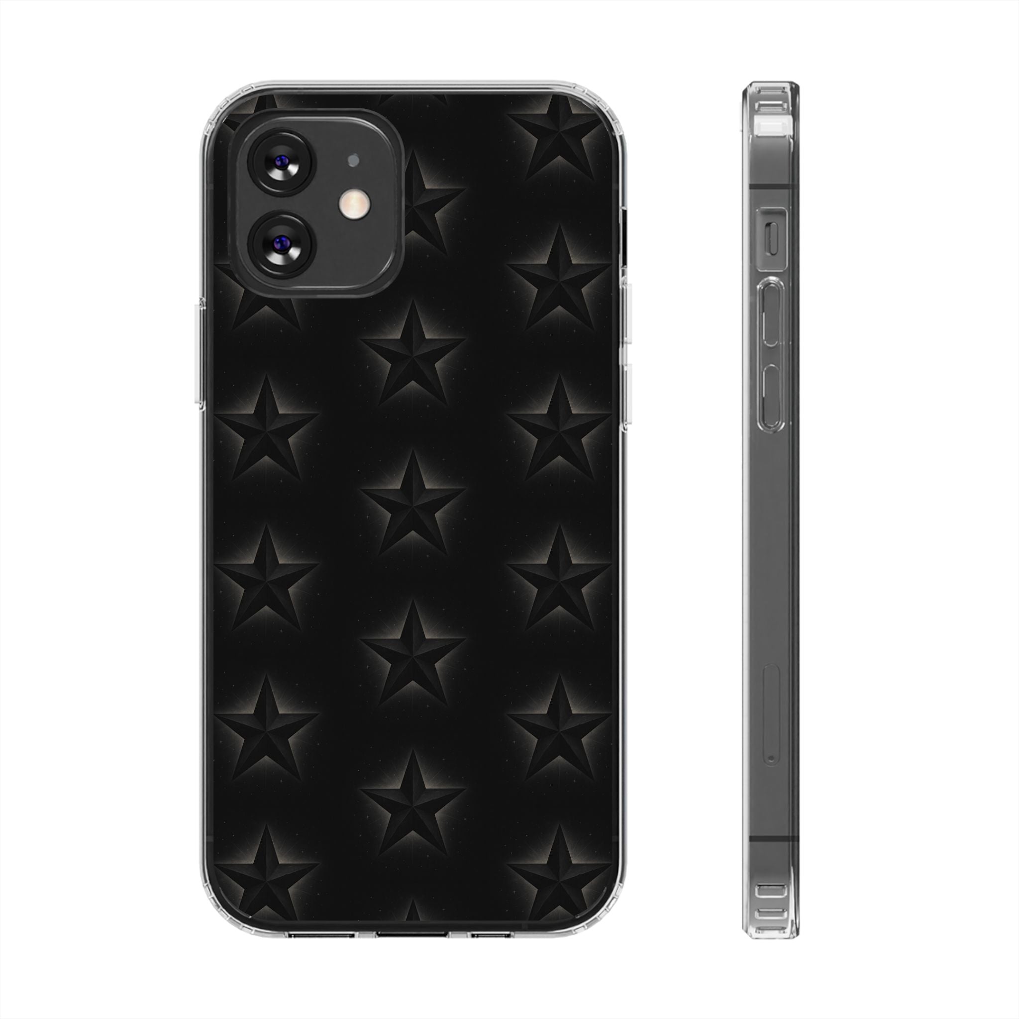 Star Magnetic Impact-Resistant Phone Case with Clear Design