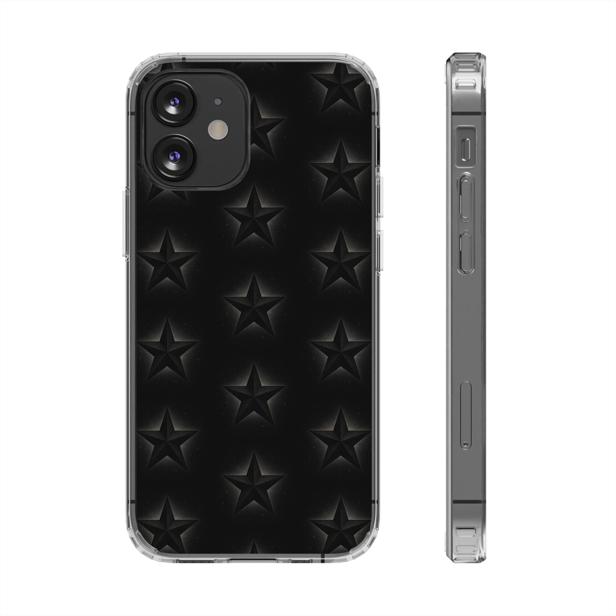 Star Magnetic Impact-Resistant Phone Case with Clear Design