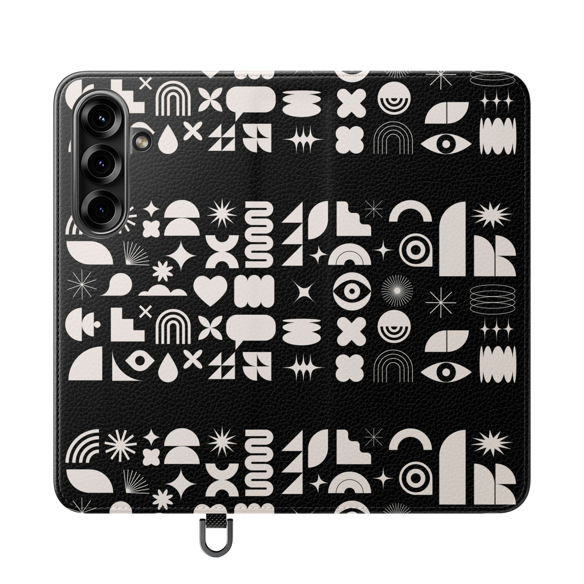 Stylish Flip Cases with Abstract Design - Versatile Phone Wallet for Everyday Use