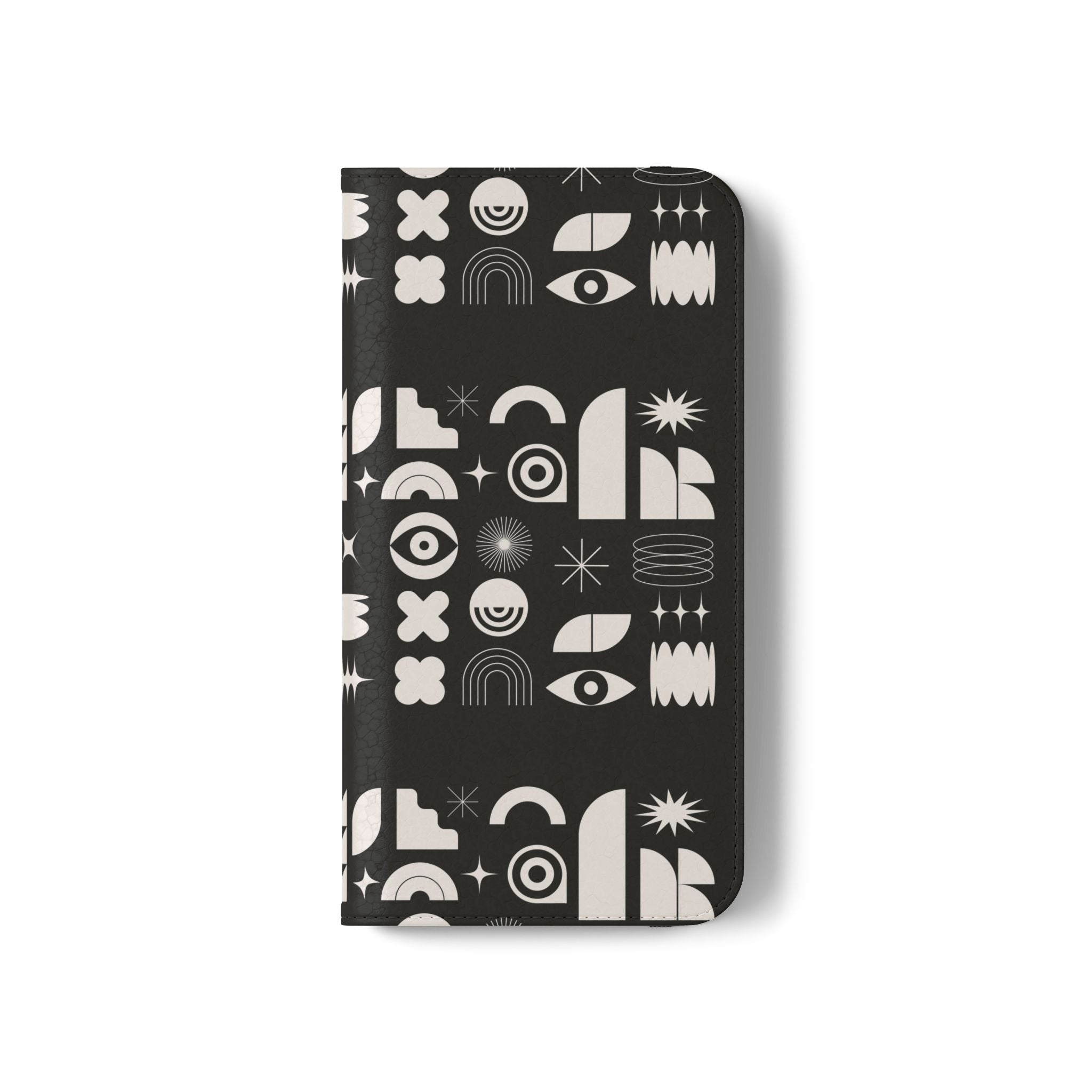 Stylish Flip Cases with Abstract Design - Versatile Phone Wallet for Everyday Use