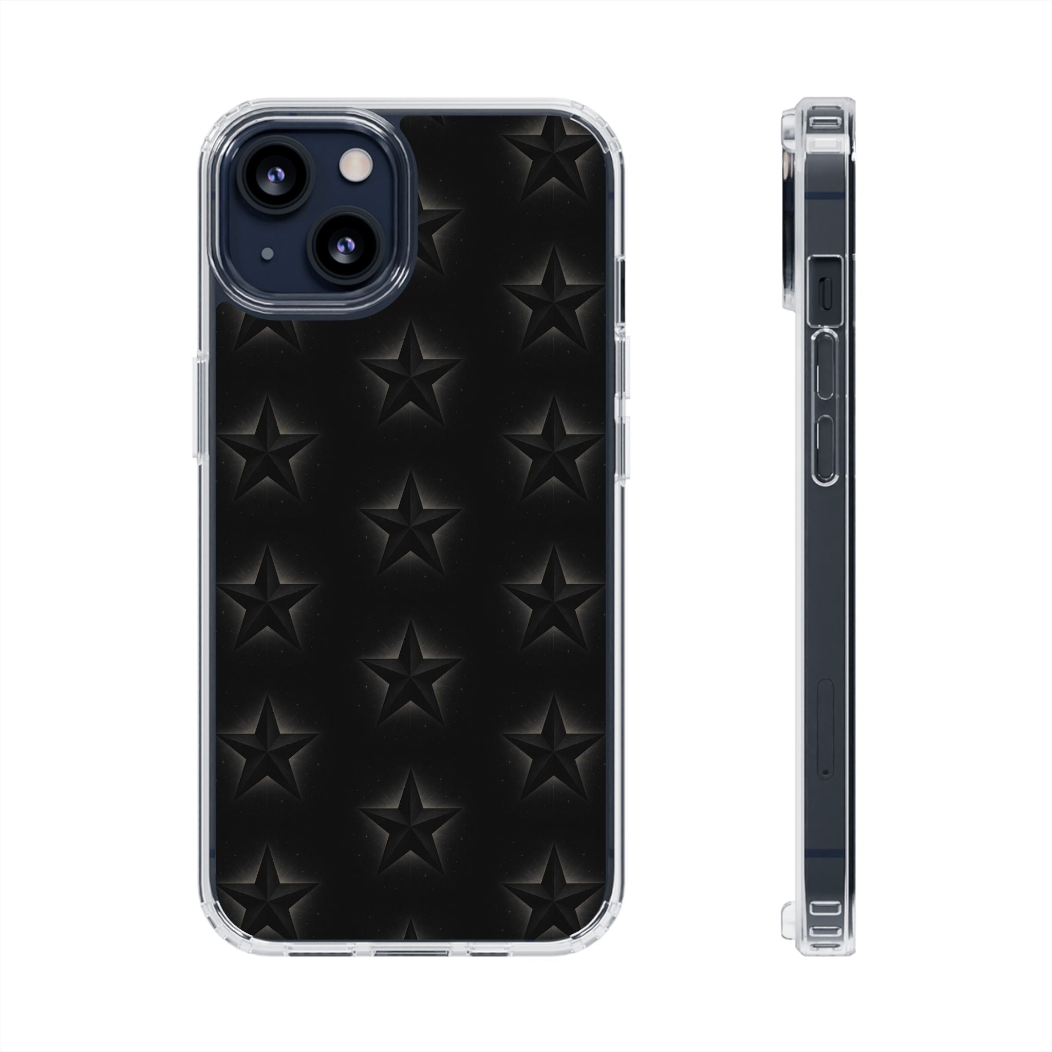Star Magnetic Impact-Resistant Phone Case with Clear Design