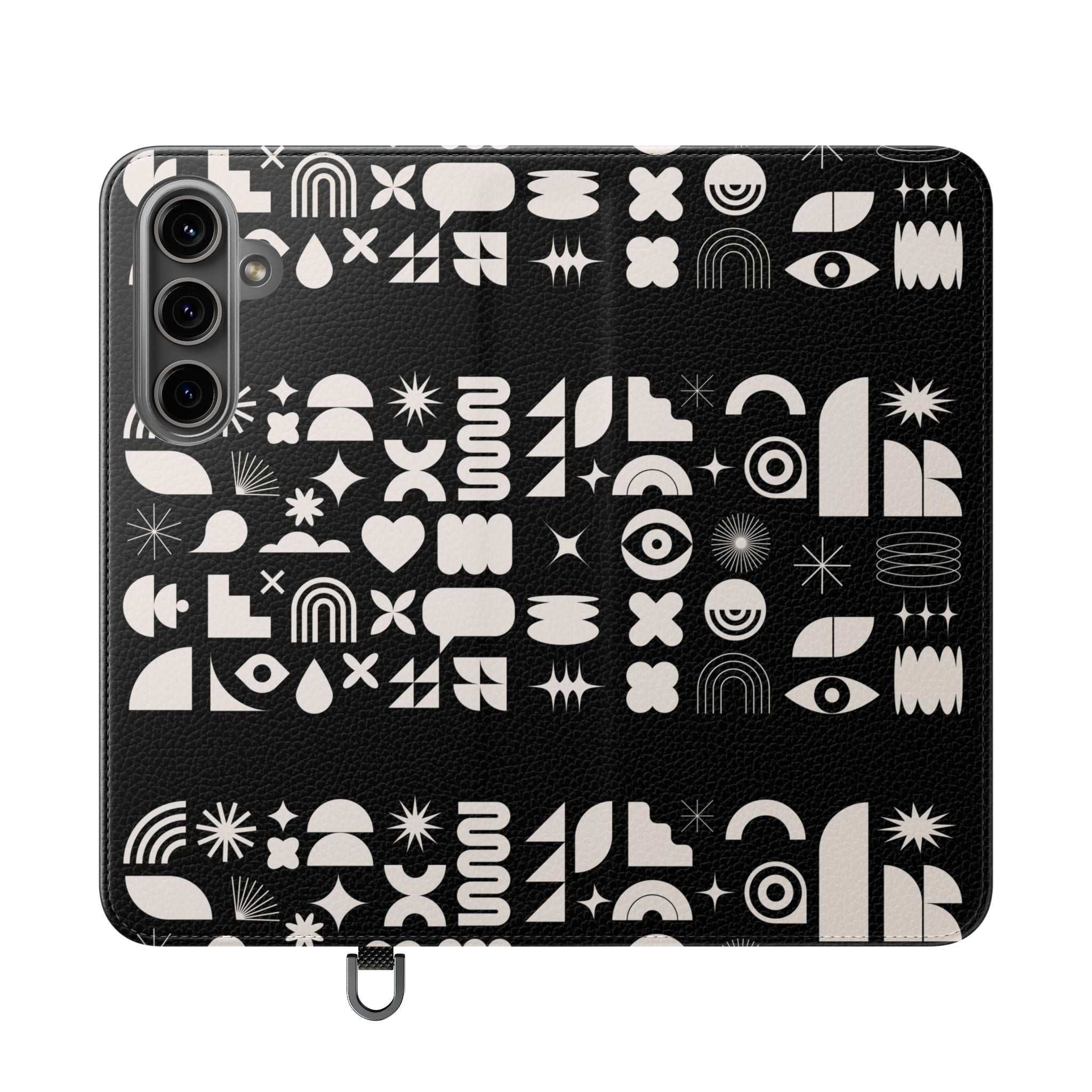 Stylish Flip Cases with Abstract Design - Versatile Phone Wallet for Everyday Use