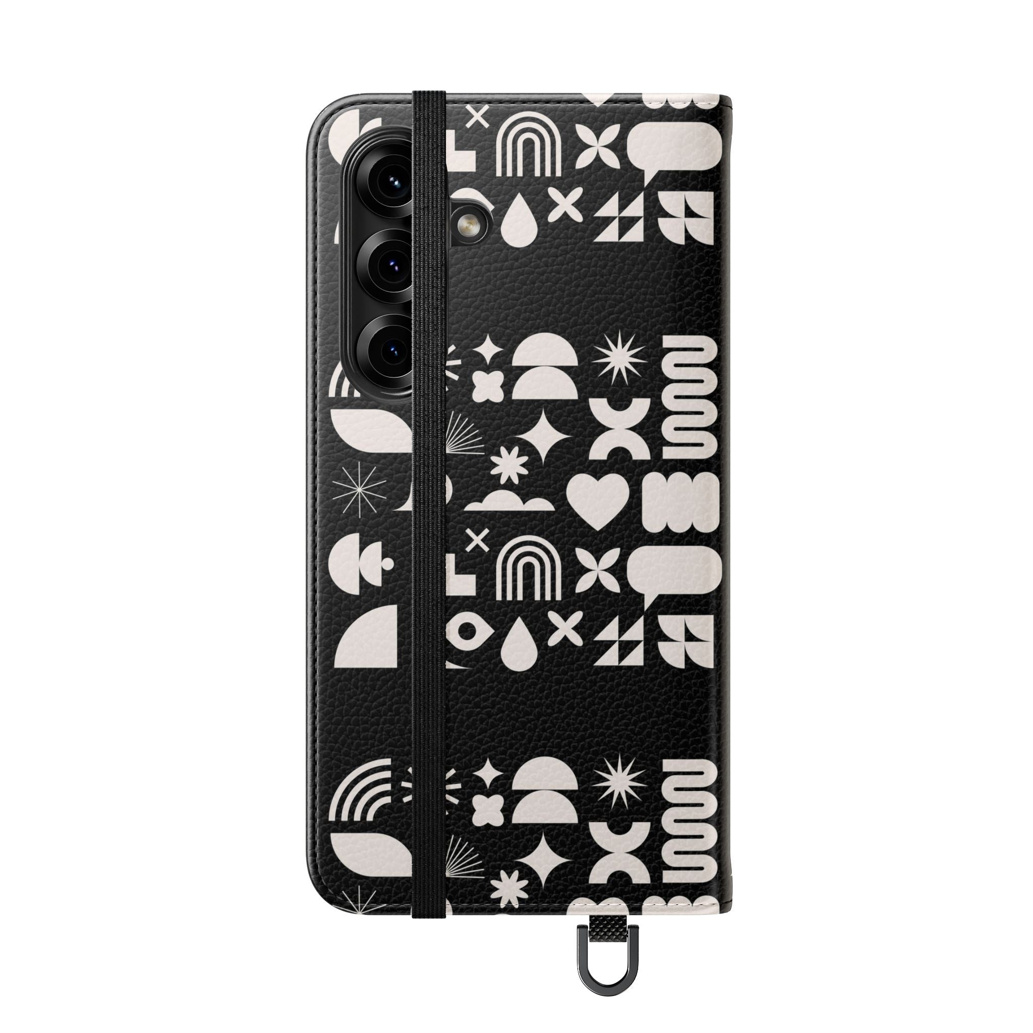 Stylish Flip Cases with Abstract Design - Versatile Phone Wallet for Everyday Use