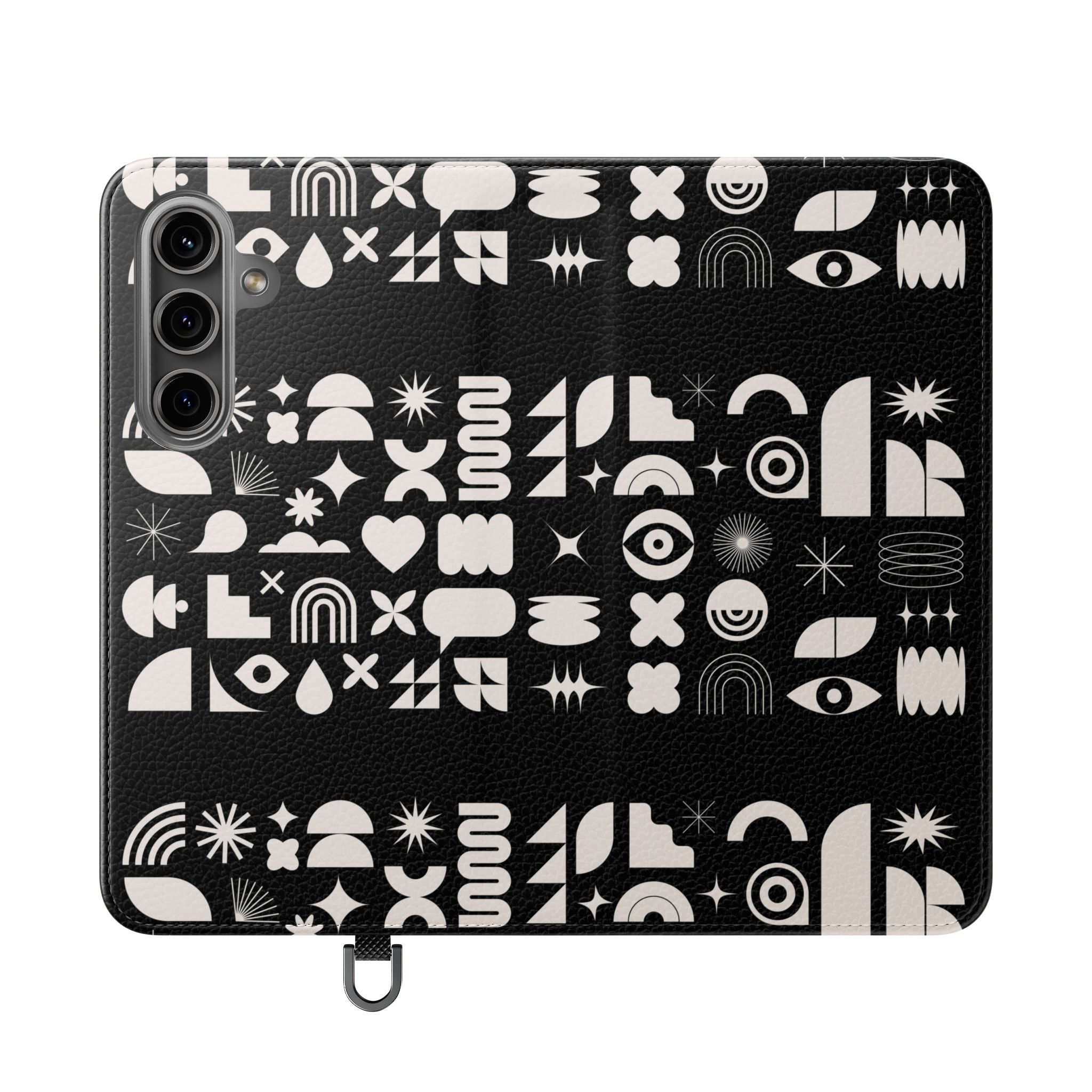 Stylish Flip Cases with Abstract Design - Versatile Phone Wallet for Everyday Use