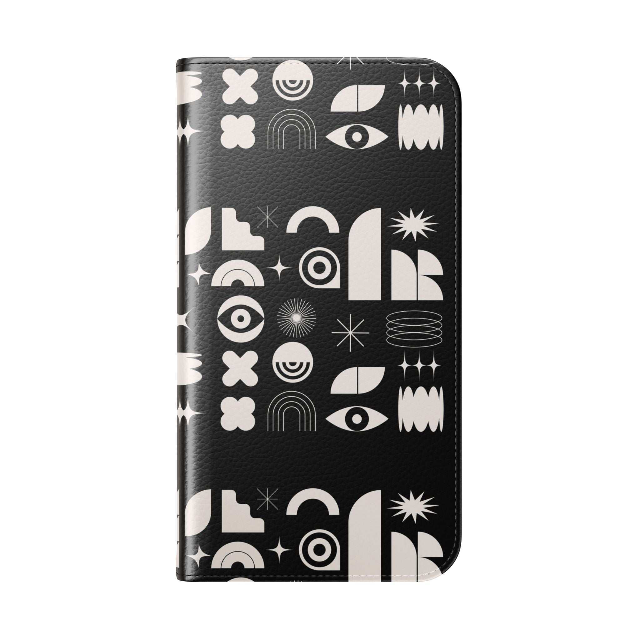 Stylish Flip Cases with Abstract Design - Versatile Phone Wallet for Everyday Use