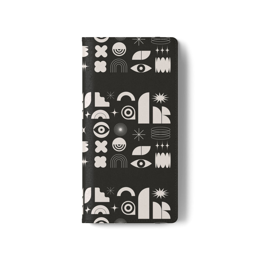 Stylish Flip Cases with Abstract Design - Versatile Phone Wallet for Everyday Use